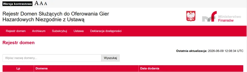 Rejestr Domen Zakazanych