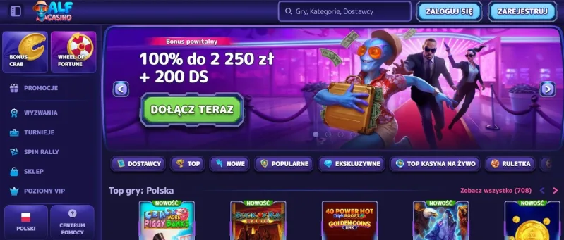 Alf Casino - nowe kasyno online