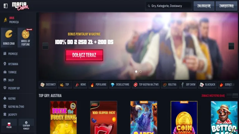 Mafia Casino - metody płatności