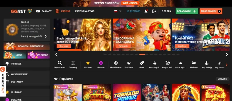 GGBet - kasyno z depozytem przez Revolut