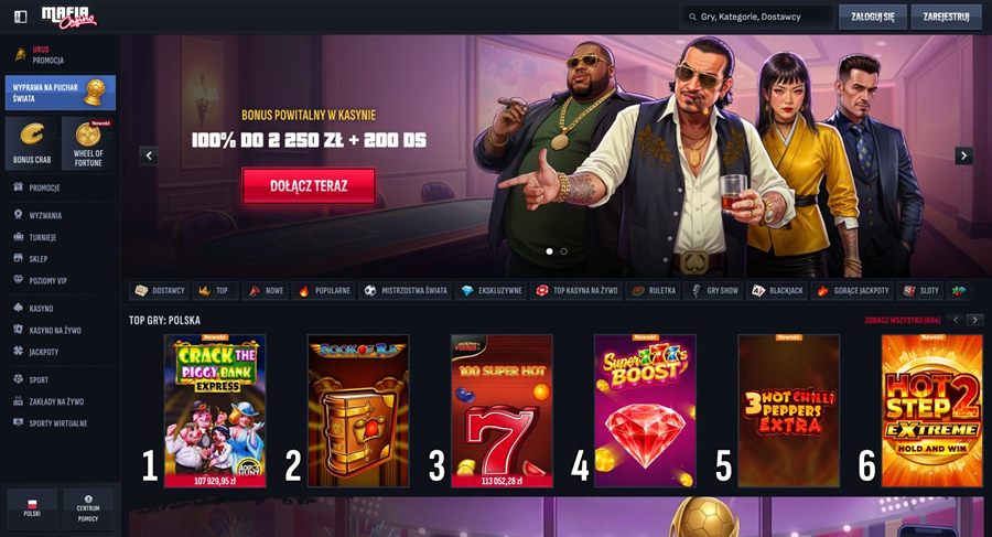 Mafia Casino online z PaysafeCard szybkie wypłaty