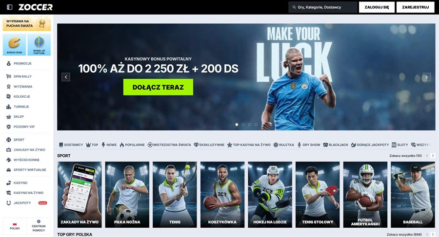 Zoccer kasyno online z PaysafeCard