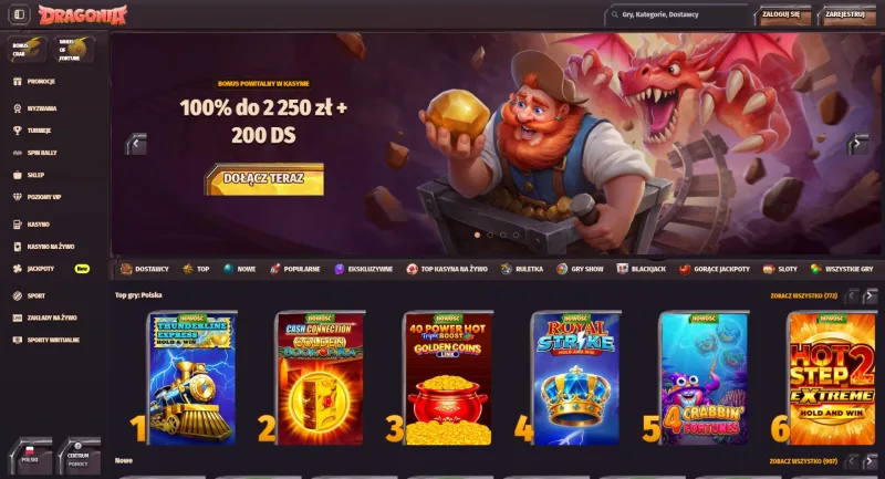 Bonus PSC kasyno 2026 Dragonia Casino