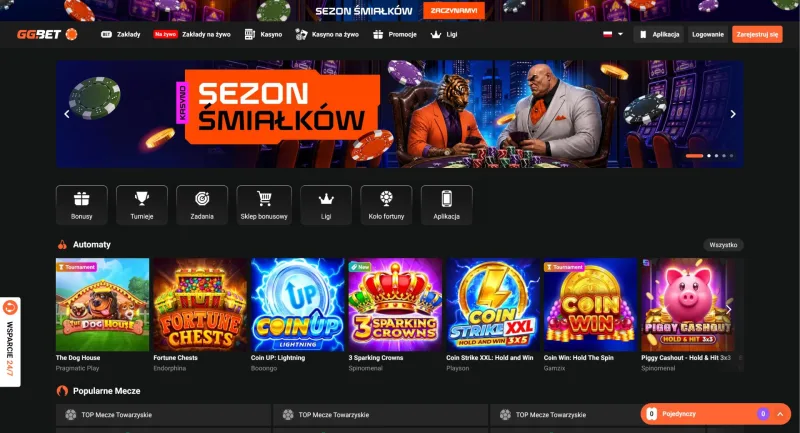 GGBet, kasyno z PaysafeCard