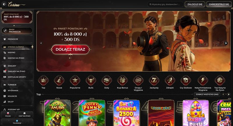 Kasyno z bonusem za wpłatę paysafecard Casina Casino
